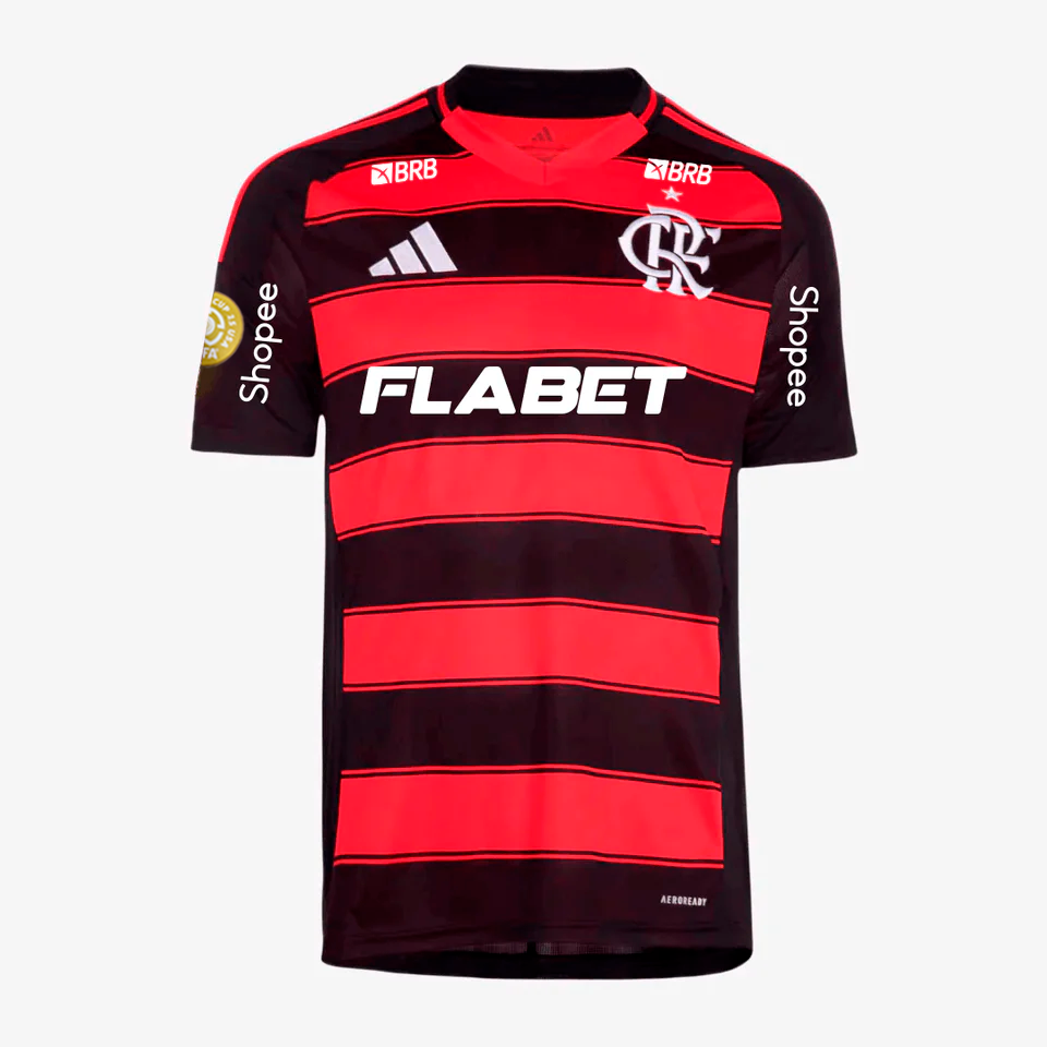 Camisa Adidas Flamengo 2025/26 I Com Patrocínios