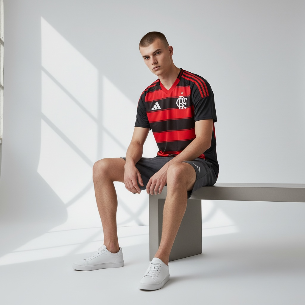 Camisa Flamengo I 25/26 - Torcedor Adidas Masculina